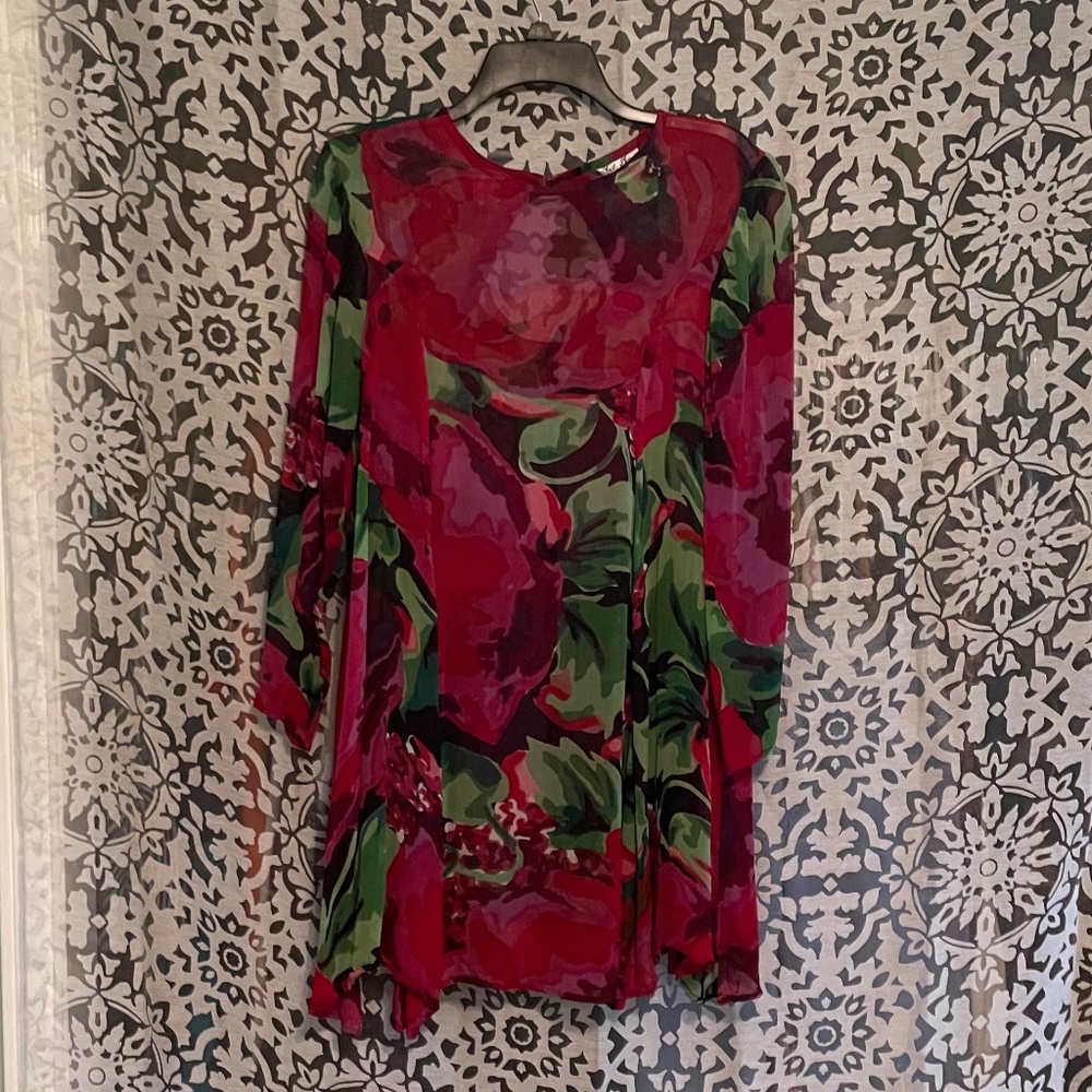 Gail Garner *All That Glitters" Vintage Sheer Dress